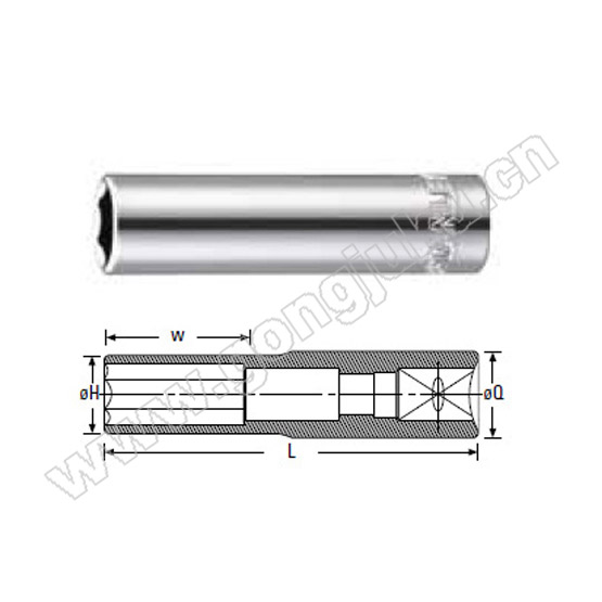 6.3MM系列公制6角长套筒